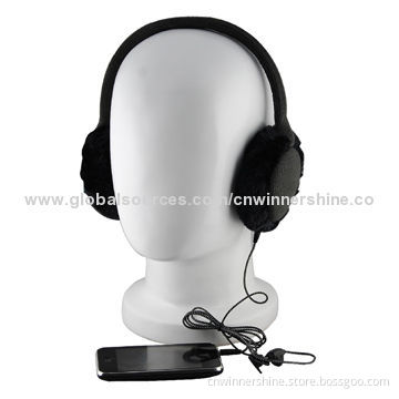 Earmuff with Winter Warm Knitted Plush Stereo Headphone, OEM/ODM Orders, Free Sample, 100% Acrylic